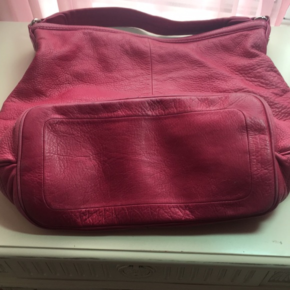 Marc By Marc Jacobs Totally Turnlock Farridah Leather Hobo raspberry - Picture 3 of 6